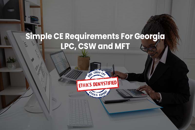 ceus for lpc lcsw and lmft | Ethics Demystified ceus for lpc lcsw and lmft