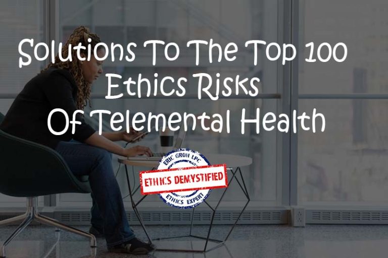 100-solutions to ethics risks telemental health
